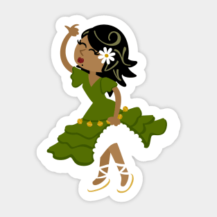 Flamenco Dancer Sticker